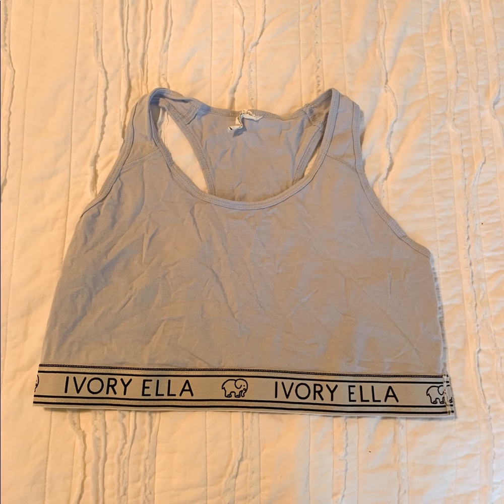 light blue ivory ella bralette